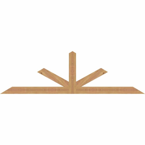 Ekena Millwork Saratoga Smooth Timber Gable Bracket, Western Red Cedar, 72"W x 21"H x 1 1/2"D x 3 1/2"F, 7/12 Pitch GBW072X21X0204SAR00SWR - main